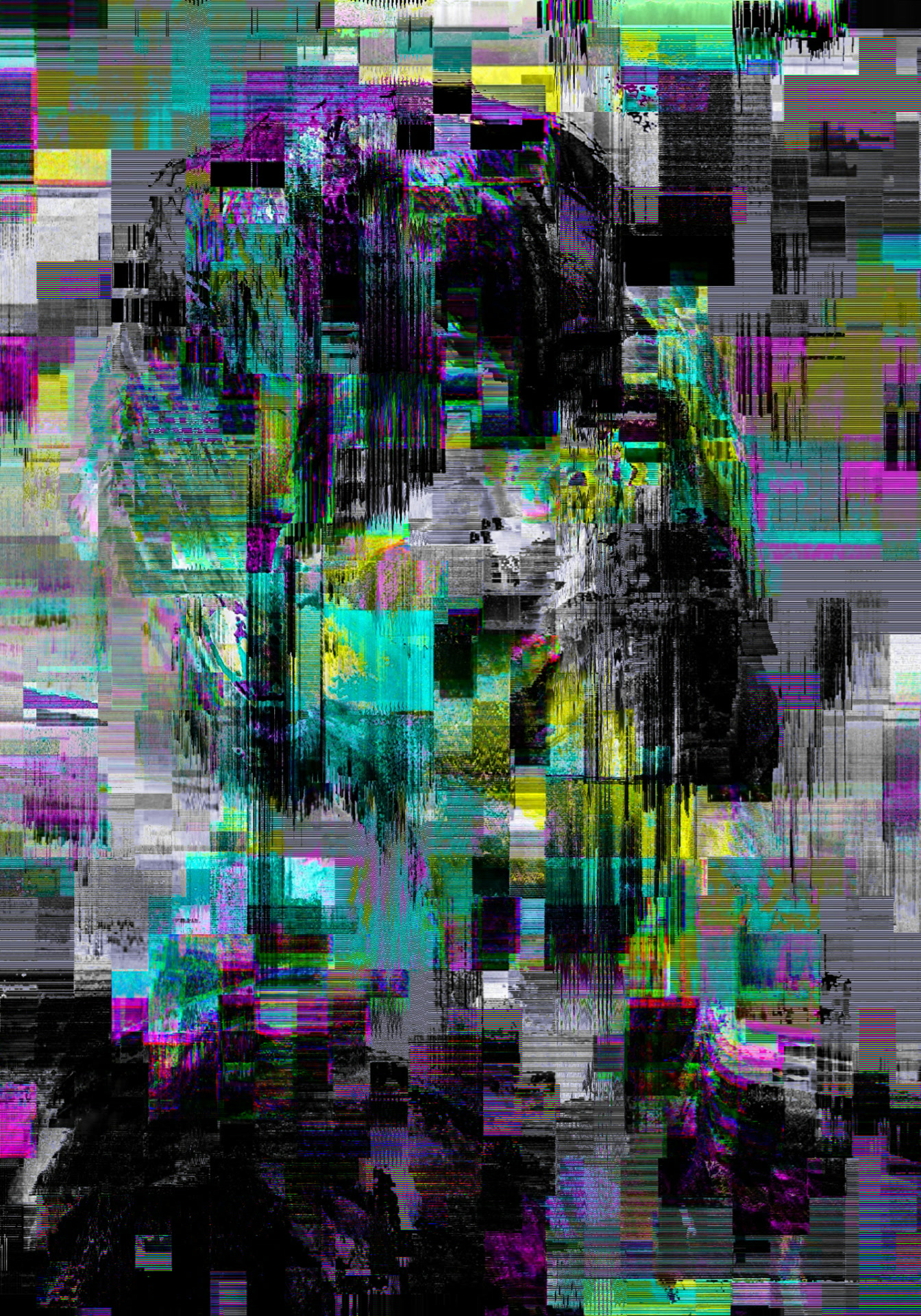 BÆUTY IS CH∆ØS — glitch art portrait by Dom Barra, Italian artist — beauty-glitch-art-portrait-dom-barra-U37.jpg