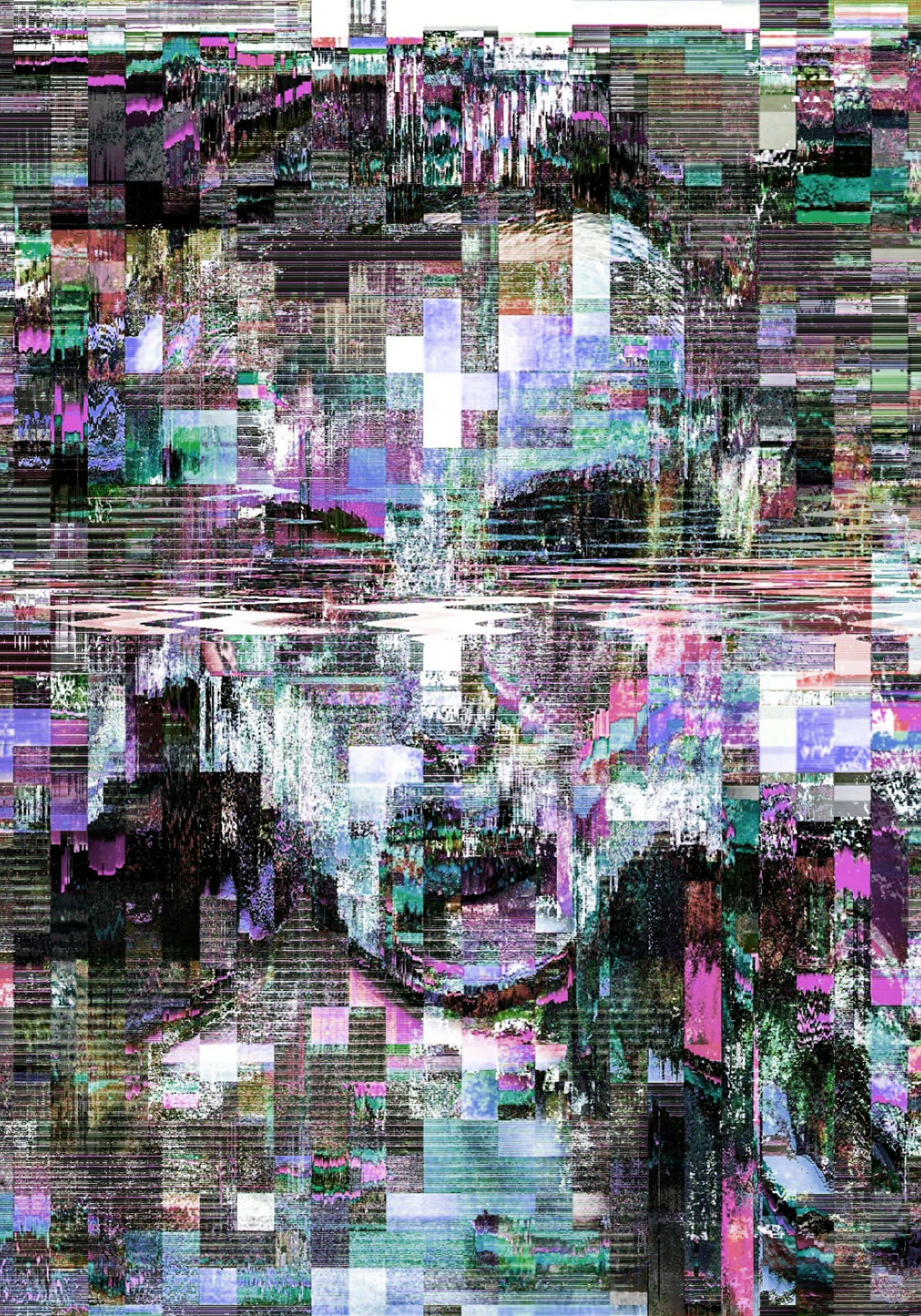 BÆUTY IS CH∆ØS — glitch art portrait by Dom Barra, Italian artist — beauty-glitch-art-portrait-dom-barra-U4.jpg