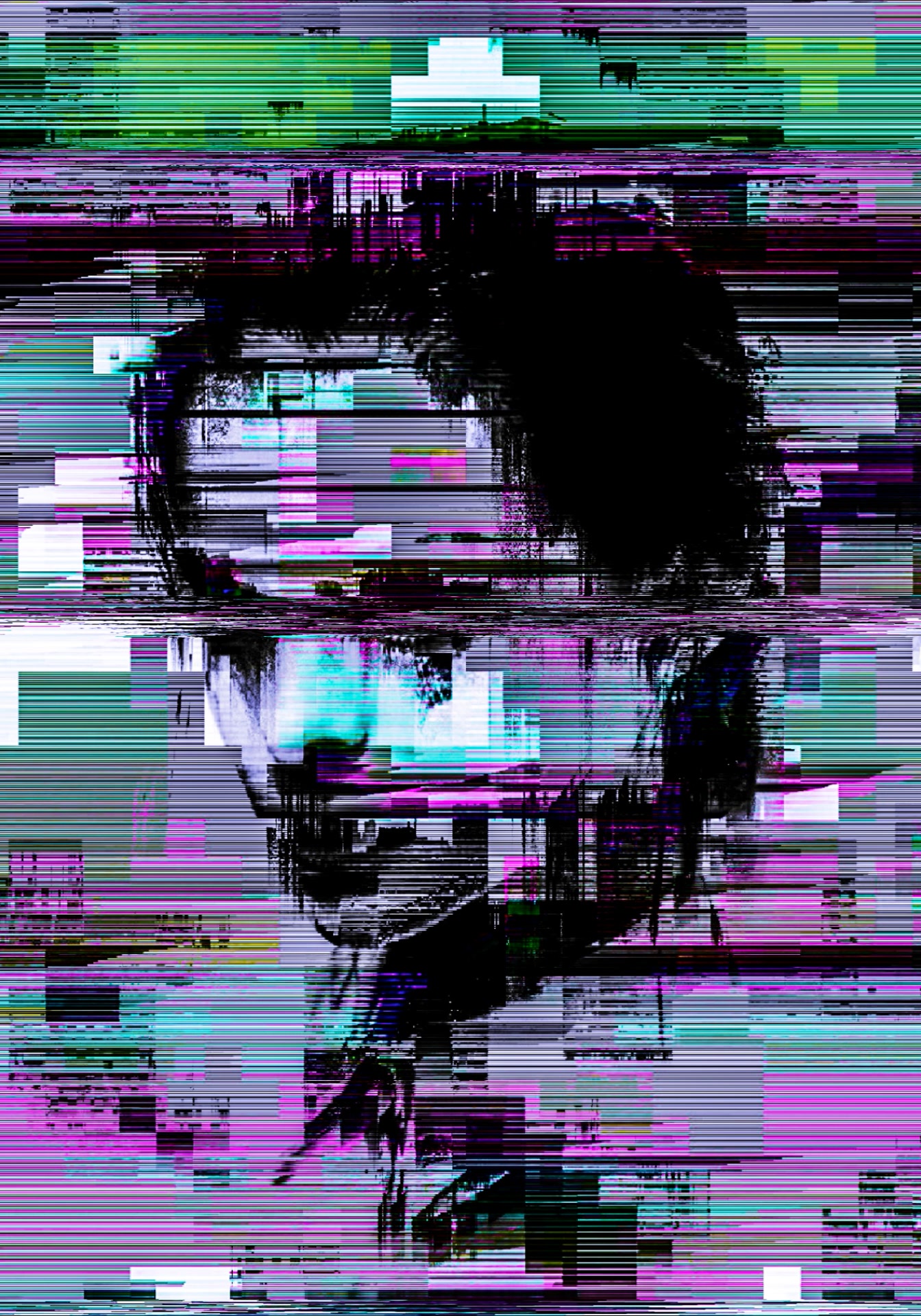 BÆUTY IS CH∆ØS — glitch art portrait by Dom Barra, Italian artist — beauty-glitch-art-portrait-dom-barra-U51.jpg