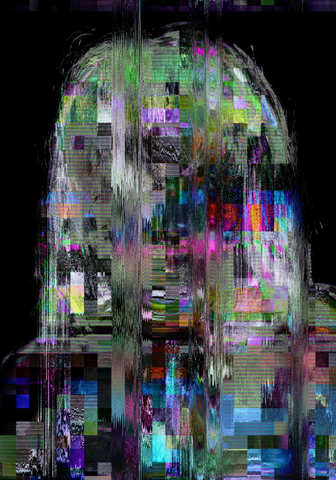 BÆUTY IS CH∆ØS — glitch art portrait by Dom Barra, Italian artist — beauty-glitch-art-portrait-dom-barra-U6.jpg