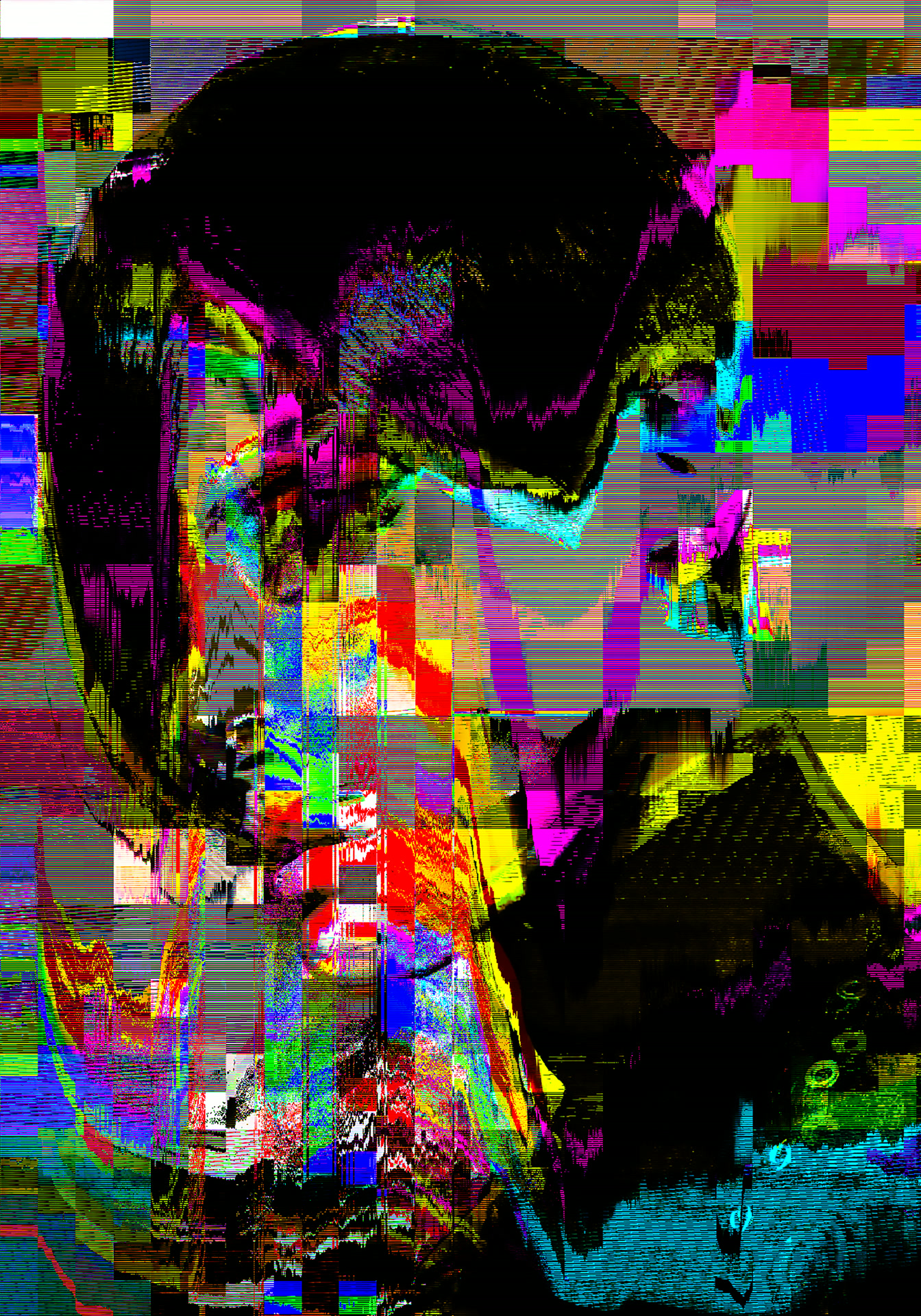 BÆUTY IS CH∆ØS — glitch art portrait by Dom Barra, Italian artist — beauty-glitch-art-portrait-dom-barra-U63.jpg
