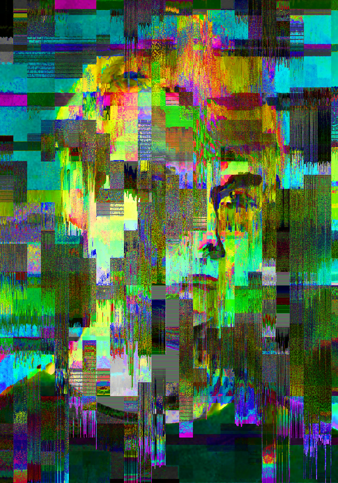 BÆUTY IS CH∆ØS — glitch art portrait by Dom Barra, Italian artist — beauty-glitch-art-portrait-dom-barra-U8.jpg
