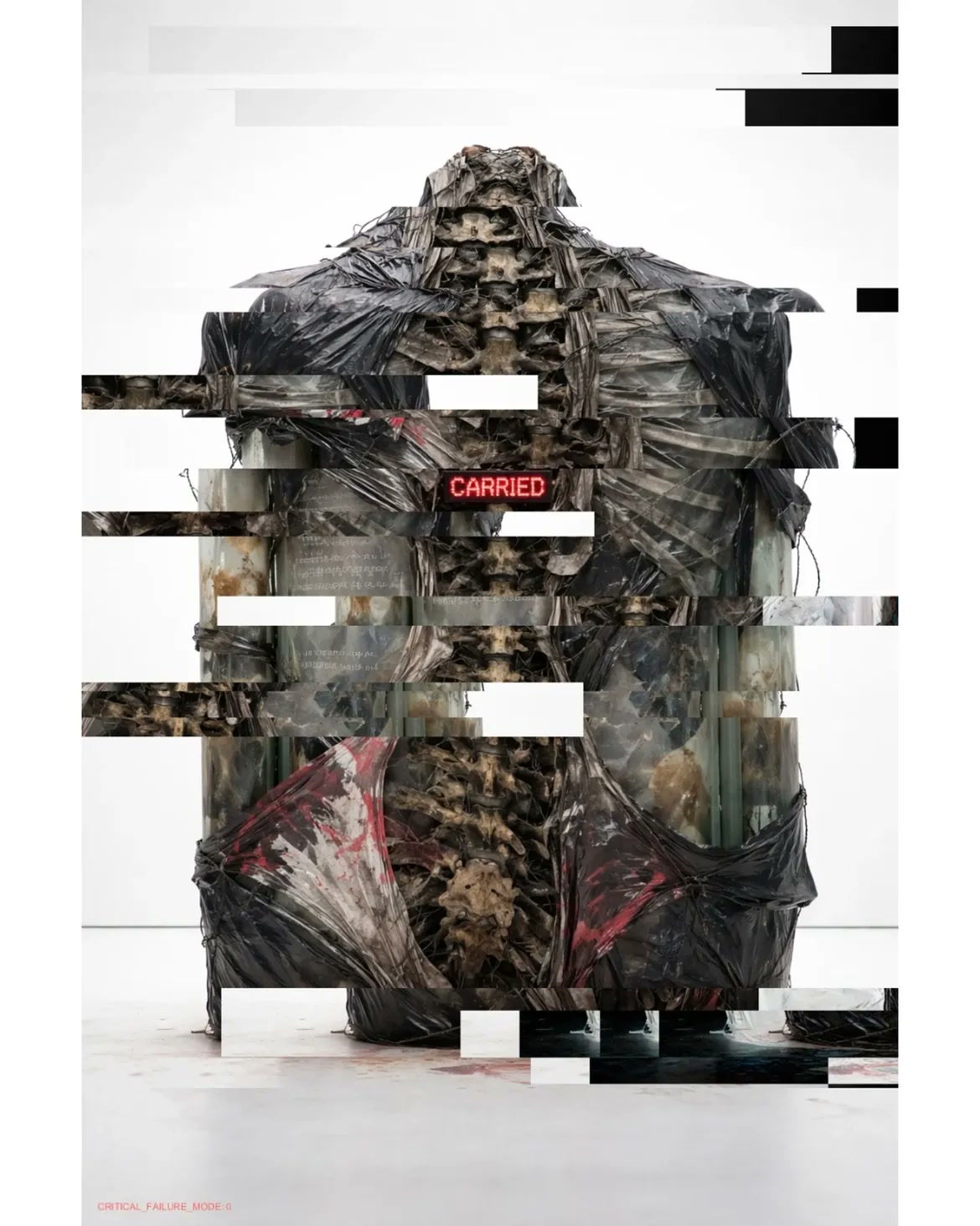 THƏ ØRD/N∆RY BØDY — AI glitch art by Dom Barra, Italian artist — back