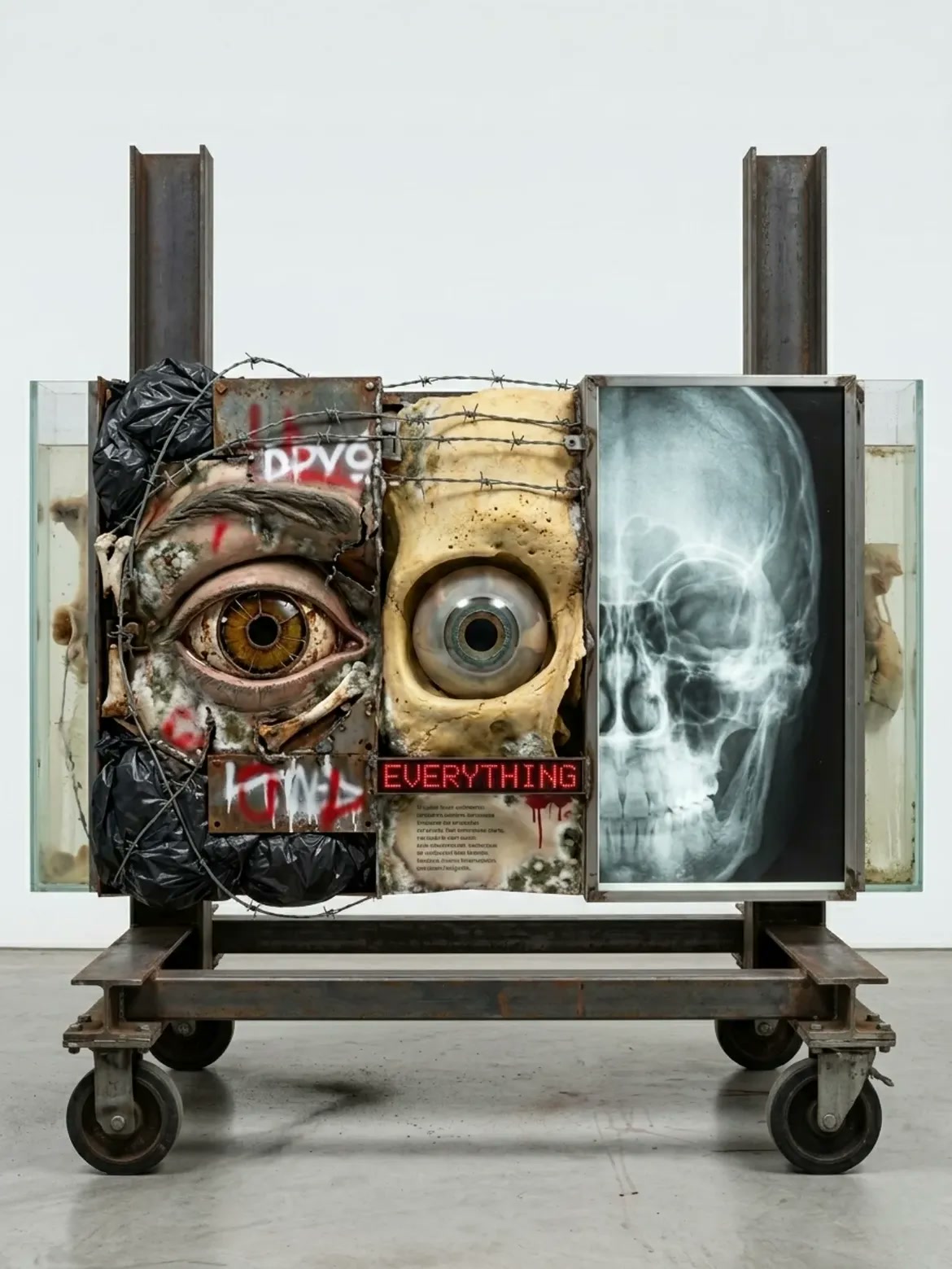 THƏ ØRD/N∆RY BØDY — AI glitch art by Dom Barra, Italian artist — eyes