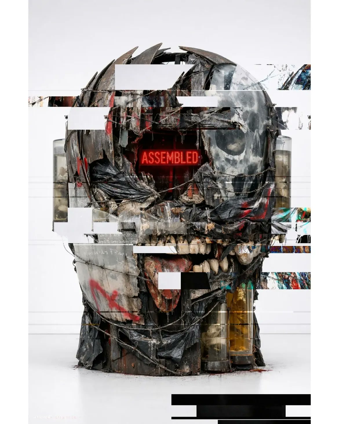 THƏ ØRD/N∆RY BØDY — AI glitch art by Dom Barra, Italian artist — head