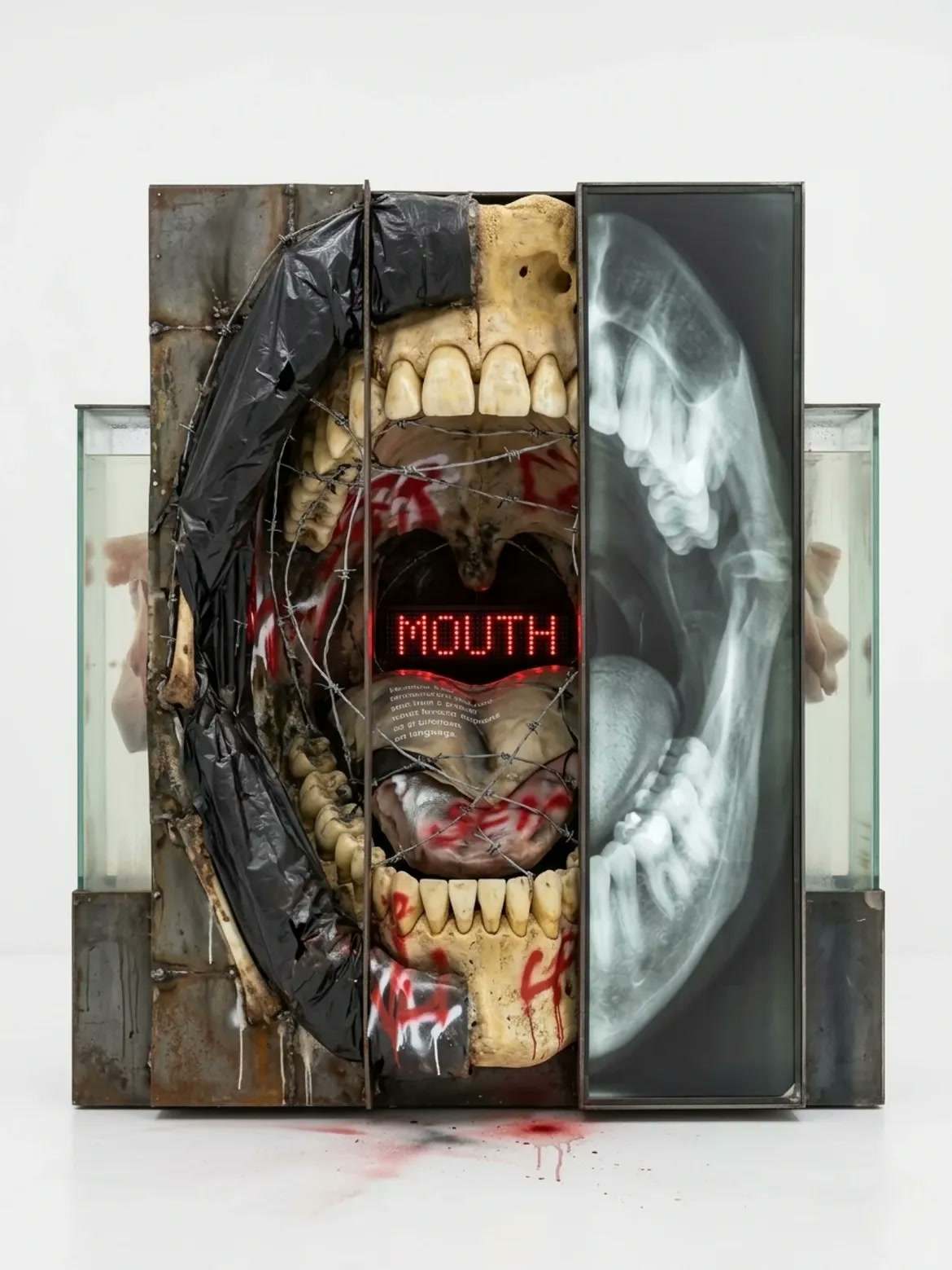 THƏ ØRD/N∆RY BØDY — AI glitch art by Dom Barra, Italian artist — mouth