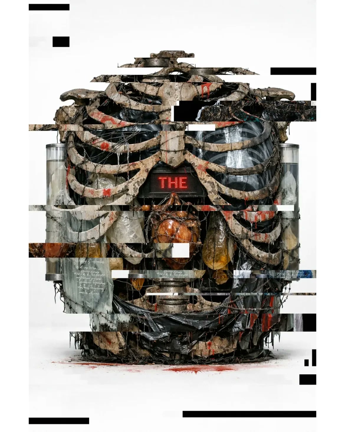 THƏ ØRD/N∆RY BØDY — AI glitch art by Dom Barra, Italian artist — ribs